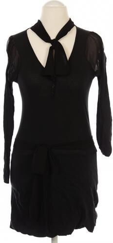 Damen Kleid, schwarz, Gr. S, Baumwolle - Second Hand - Please - Modalova