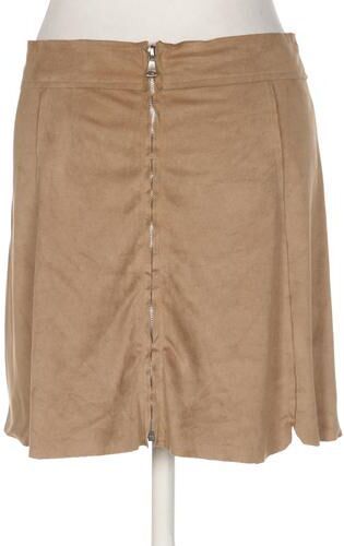 Damen Rock, beige, Gr. M, Synthetik - Second Hand - Please - Modalova