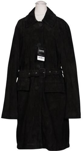 Damen Mantel, schwarz, Gr. EU 40 (IT 46), Leder, Viskose - Second Hand - RED VALENTINO - Modalova