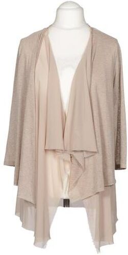 Damen Strickjacke, beige, Gr. EU 42 (IT 48), Synthetik - Second Hand - Rinascimento - Modalova