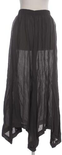 Damen Rock, grau, Gr. W24, Leinen, Viskose - Second Hand - Rundholz - Modalova