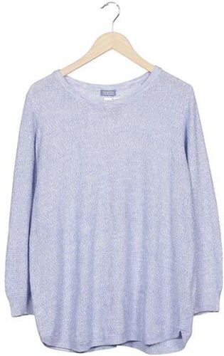 Samoon by Gerry Damen Pullover, hellblau, Gr. EU 42, Baumwolle, Synthetik - Second Hand - Weber - Modalova