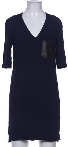Damen Kleid, marineblau, Gr. EU 36 ( 1), Elasthan, Leder, Viskose - Second Hand - Sandro - Modalova