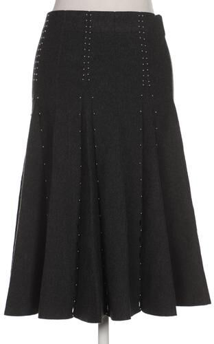 Damen Rock, grau, Gr. EU 38 ( 2), Elasthan, Synthetik, Viskose - Second Hand - Sandro - Modalova