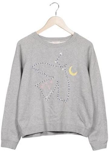 Sezane Damen Sweatshirt, grau, Gr. M, Baumwolle - Second Hand - Sézane - Modalova