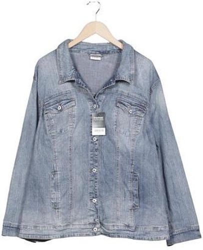 Damen Jacke, hellblau, Gr. EU 58, Elasthan, Baumwolle - Second Hand - Sheego - Modalova