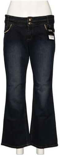 Damen Jeans, marineblau, Kurz-Gr. 21, Elasthan, Baumwolle - Second Hand - Sheego - Modalova