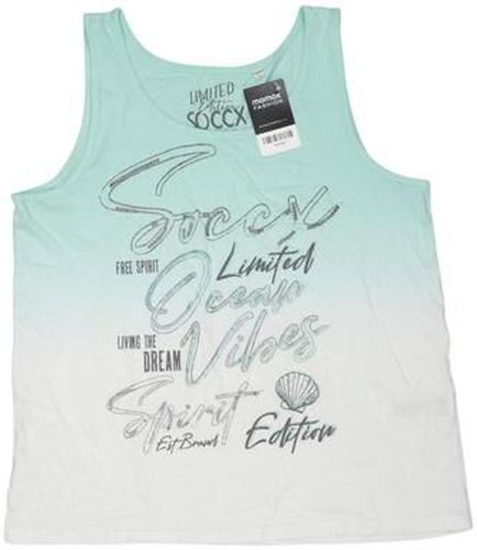 Damen Top, hellgrün, Gr. EU 40, Baumwolle - Second Hand - Soccx - Modalova