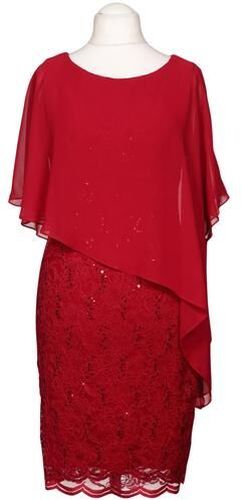 Damen Kleid, rot, Gr. EU 40, Elasthan, Synthetik - Second Hand - Swing - Modalova