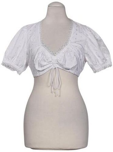 Damen Bluse, weiß, Gr. EU 34, Baumwolle, Synthetik - Second Hand - Stockerpoint - Modalova