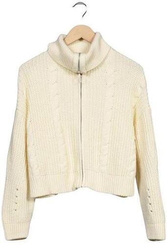 Damen Strickjacke, cremeweiß, Gr. S, Synthetik - Second Hand - Stradivarius - Modalova