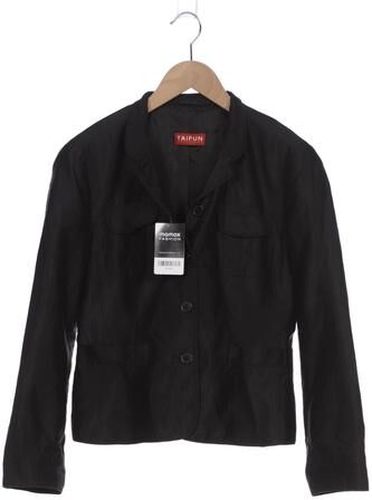 Damen Jacke, schwarz, Gr. EU 38, Leinen, Seide, Synthetik - Second Hand - Taifun - Modalova