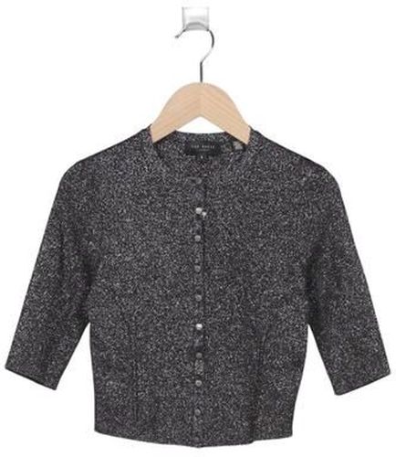 Damen Strickjacke, grau, Gr. EU 34 ( 0), Elasthan, Synthetik, Viskose - Second Hand - Ted baker - Modalova