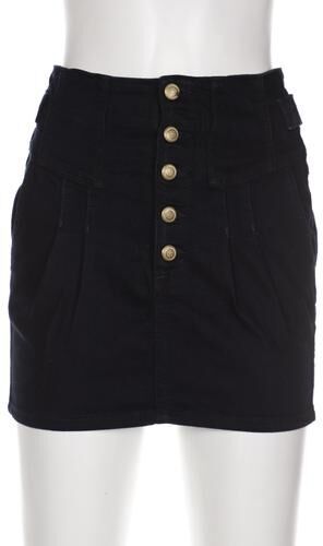 Damen Rock, marineblau, Gr. EU 34, Elasthan, Baumwolle, Synthetik - Second Hand - TopShop - Modalova