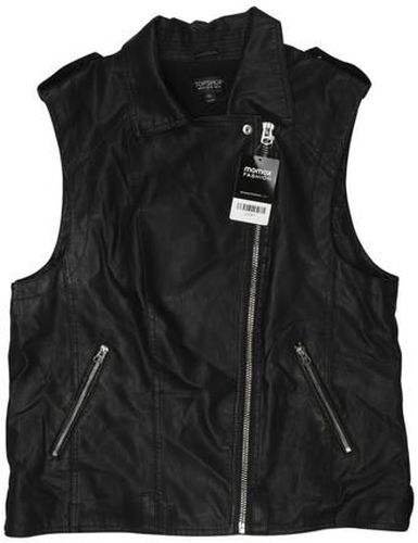 Damen Weste, schwarz, Gr. EU 42, Leder, Synthetik, Viskose - Second Hand - TopShop - Modalova