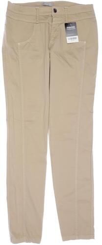 Damen Stoffhose, beige, Gr. EU 38, Elasthan, Baumwolle - Second Hand - Tuzzi - Modalova