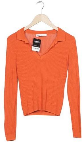 Damen Pullover, orange, Gr. M, Synthetik, Viskose - Second Hand - Zara - Modalova