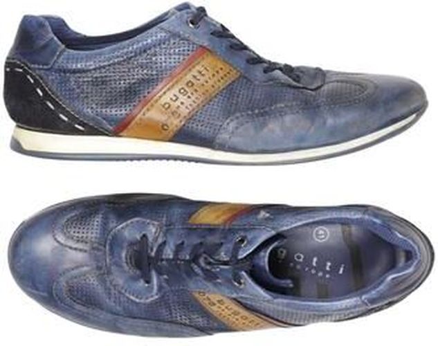 Herren Sneakers, blau, Gr. EU 41, Leder - Second Hand - Bugatti - Modalova