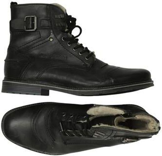 Herren Stiefel, schwarz, Gr. EU 44 - Second Hand - Bugatti - Modalova