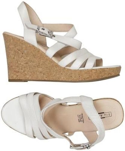 Damen Sandale, weiß, Gr. EU 39, Leder - Second Hand - 5th Avenue - Modalova