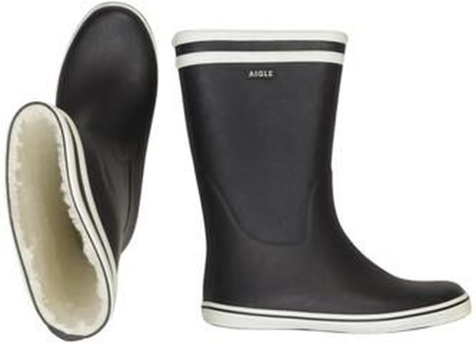 Damen Stiefel, schwarz, Gr. EU 38 - Second Hand - Aigle - Modalova