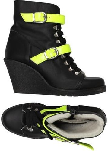Damen Stiefelette, neon, Gr. EU 39 - Second Hand - Alba Moda - Modalova