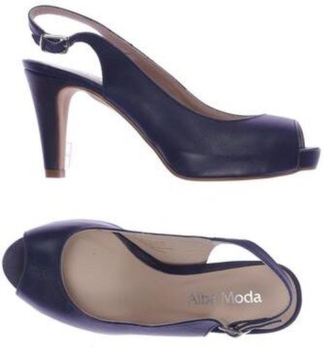Damen Pumps, blau, Gr. EU 36, Leder - Second Hand - Alba Moda - Modalova