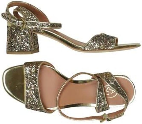 Damen Sandale, gold, Gr. EU 39 - Second Hand - Ash - Modalova