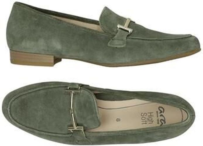 Damen Halbschuh, grün, Gr. EU 39 (UK 6), Leder - Second Hand - Ara - Modalova