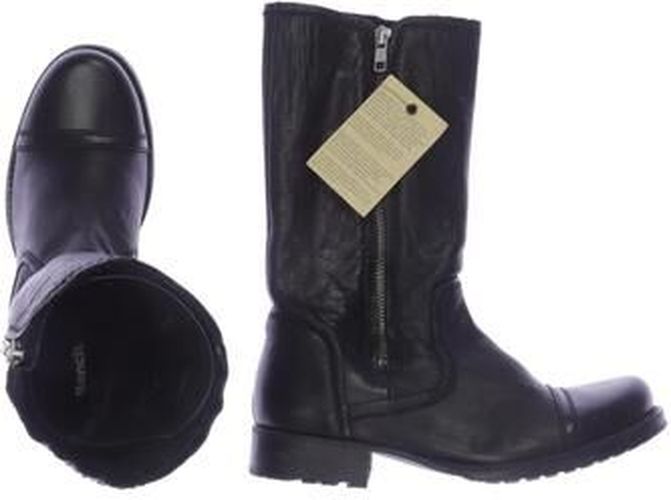 Damen Stiefel, schwarz, Gr. EU 37, Leder - Second Hand - Bench. - Modalova