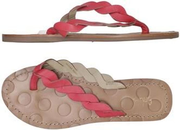 Damen Sandale, rot, Gr. EU 40, Leder - Second Hand - Boden - Modalova