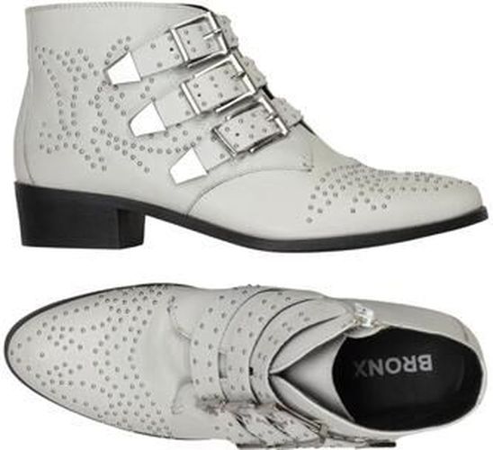 Damen Stiefelette, weiß, Gr. EU 41, Leder - Second Hand - Bronx - Modalova