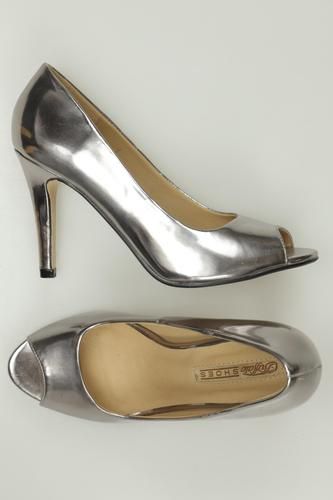 Damen Pumps, silber, Gr. EU 37, Kunstleder - Second Hand - Buffalo LONDON - Modalova