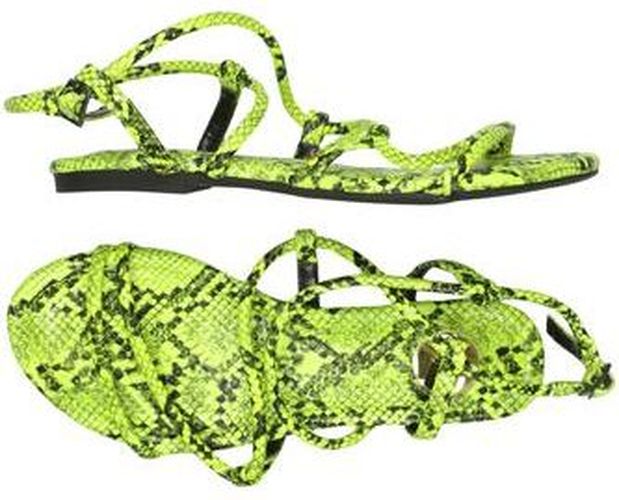 Damen Sandale, hellgrün, Gr. EU 36, Kunstleder - Second Hand - Buffalo LONDON - Modalova