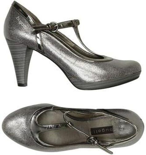 Damen Pumps, grau, Gr. EU 37, Kunstleder - Second Hand - Bugatti - Modalova