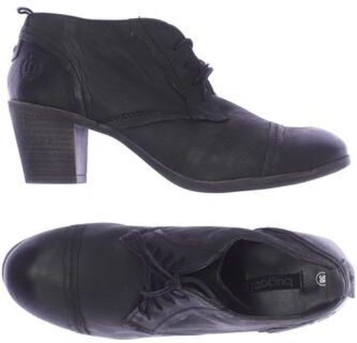 Damen Stiefelette, grau, Gr. EU 38, Leder - Second Hand - Bugatti - Modalova