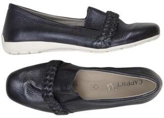 Damen Halbschuh, marineblau, Gr. EU 38, Leder - Second Hand - Caprice - Modalova