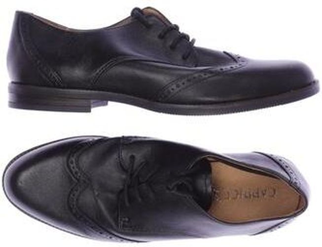 Damen Halbschuh, schwarz, Gr. EU 38, Leder - Second Hand - Caprice - Modalova