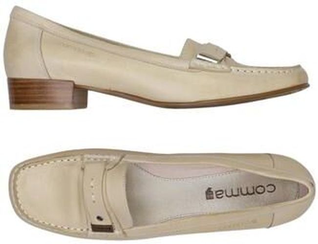 Damen Halbschuh, beige, Gr. EU 39, Leder - Second Hand - Comma - Modalova