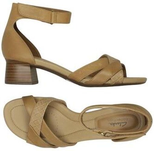 Damen Sandale, beige, Gr. EU 39.5, Kunstleder, Leder - Second Hand - Clarks - Modalova