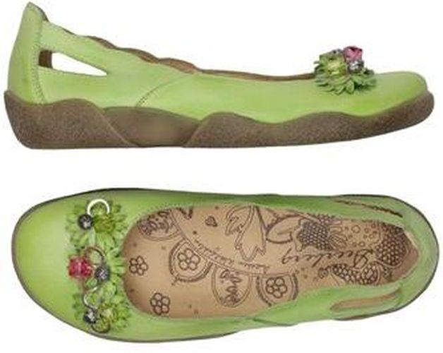 Damen Ballerinas, hellgrün, Gr. EU 37, Leder - Second Hand - Deerberg - Modalova