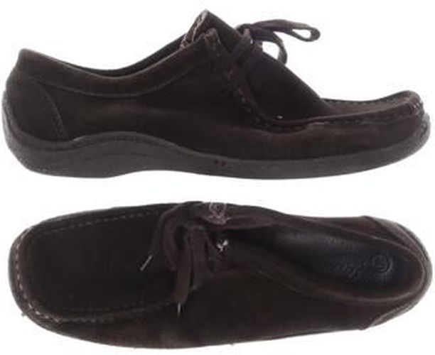 Damen Halbschuh, braun, Gr. EU 40, Leder - Second Hand - Deerberg - Modalova