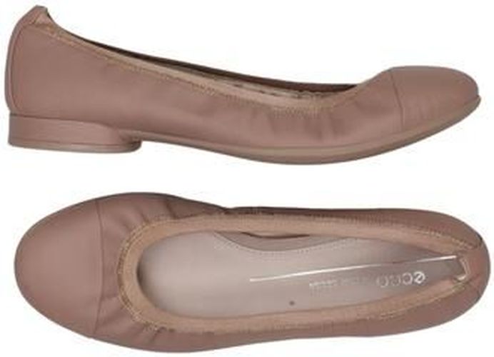 Damen Ballerinas, beige, Gr. EU 36, Leder - Second Hand - Ecco - Modalova