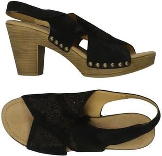 Damen Sandale, schwarz, Gr. EU 37 (UK 4), Leder - Second Hand - Gabor - Modalova