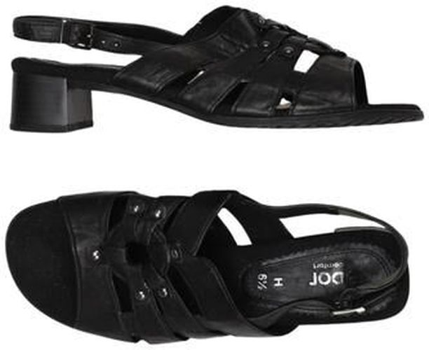 Damen Sandale, schwarz, Gr. EU 39.5 (UK 6.5), Leder - Second Hand - Gabor - Modalova