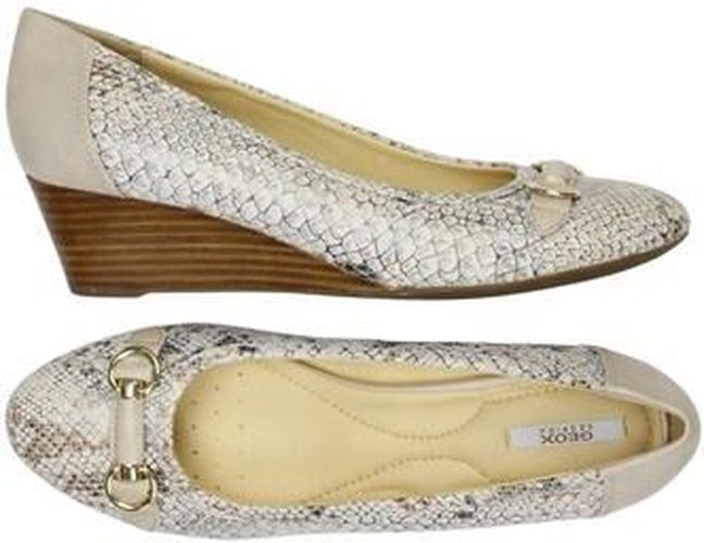 Damen Ballerinas, beige, Gr. EU 38, Leder - Second Hand - Geox - Modalova