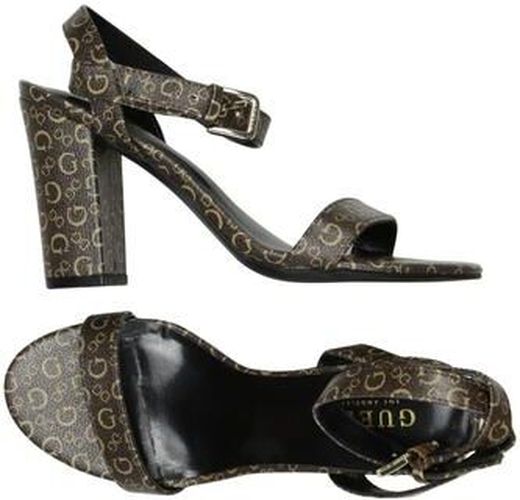 Damen Sandale, braun, Gr. EU 38, Kunstleder - Second Hand - Guess - Modalova