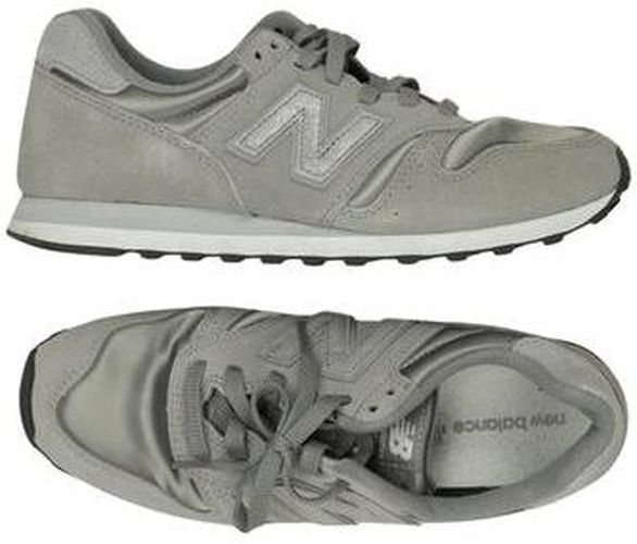 New Damen Sneakers, grau, Gr. EU 38, Leder - Second Hand - Balance - Modalova