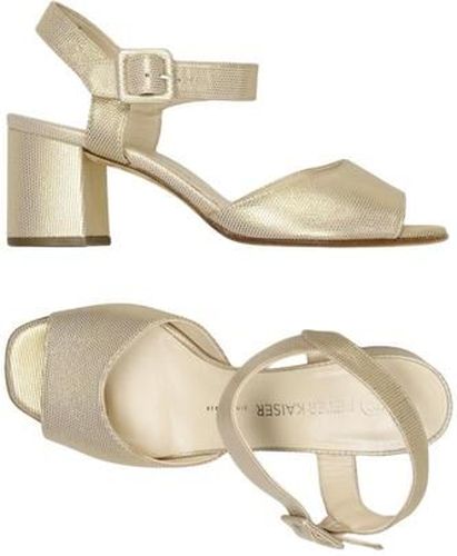 Peter Damen Sandale, beige, Gr. EU 38 (UK 5), Leder - Second Hand - Kaiser - Modalova