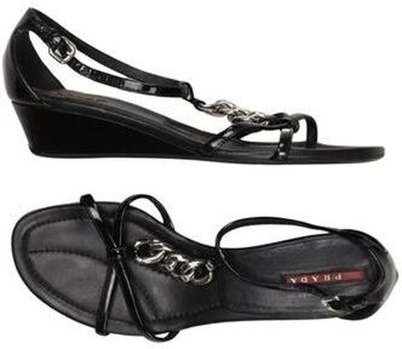 Damen Sandale, schwarz, Gr. EU 39.5 - Second Hand - Prada - Modalova